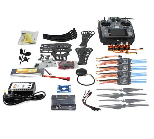 

DIY RC Drone Quadrocopter RTF X4M360L Frame Kit with GPS APM2.8 AT10 TX