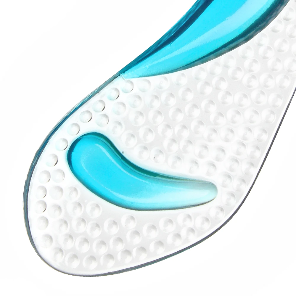 Прозрачная Нескользящая свод стопы, пятка подушки Поддержка силиконовые гелевые подушечки стельки обуви облегчение боли полезные Для женщин накладка предотвращают кокон для ног