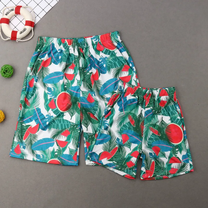 Семейный слитный купальник для мужчин и женщин милый с изображением арбуза