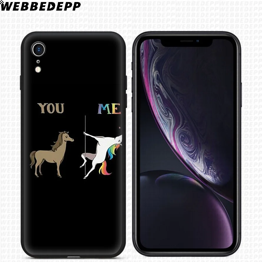 Мягкий силиконовый чехол WEBBEDEPP Running Horse для iPhone 11 Pro Xr Xs Max X или 10 8 7 6 6S Plus 5 5S SE Case |