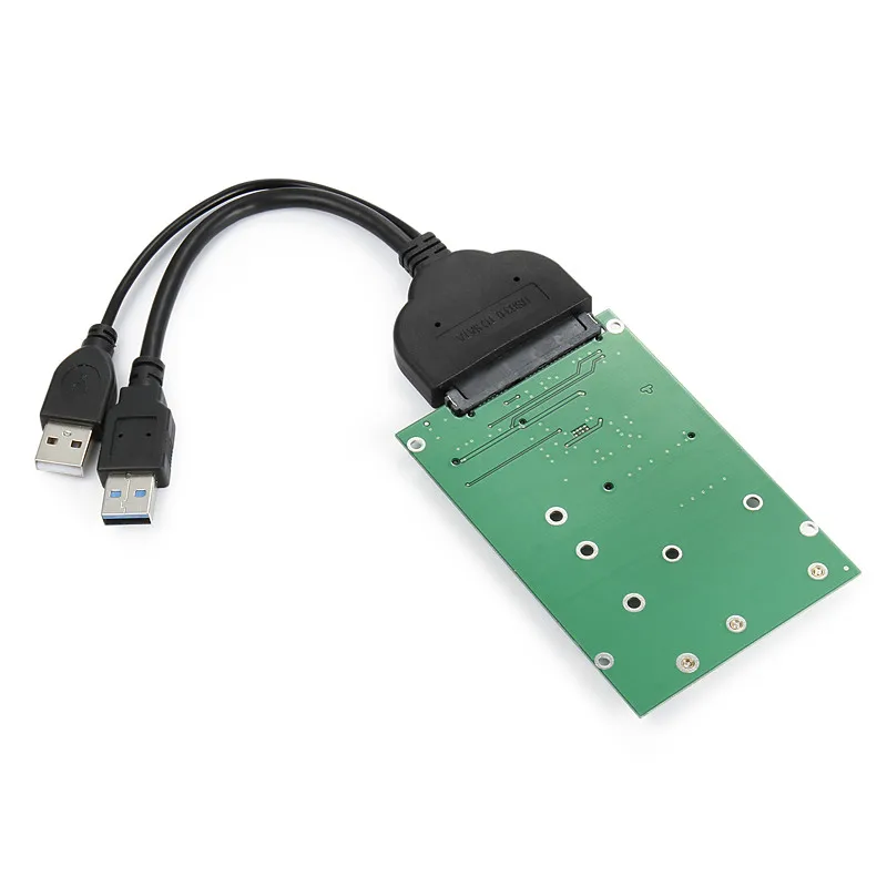 

Xiwai CY SATA 22pin 2.5" Hard Disk to USB 3.0 to 2 in 1 Combo Mini PCI- E 2 Lane M.2 NGFF & mSATA SSD Adapter Converter