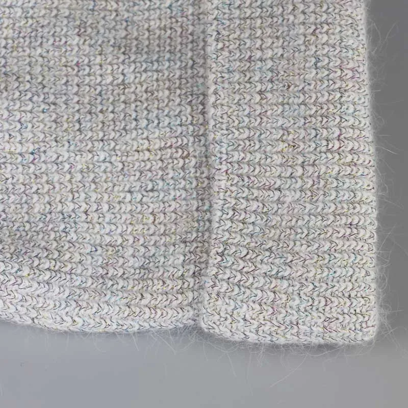 Двухслойные женские зимняя шапка Новые осенние и ангора вязаные Skullies Beanies cap