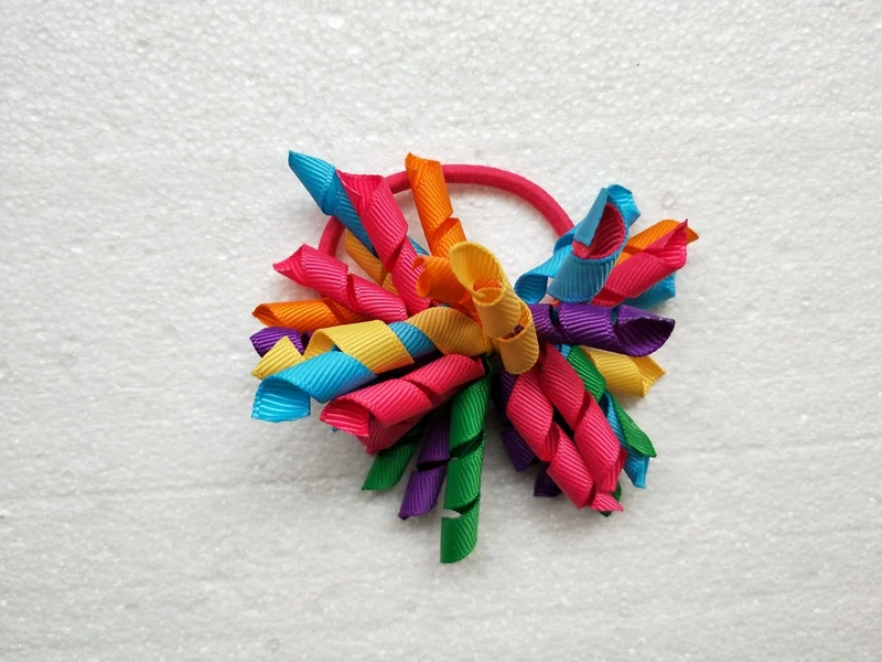 Резинка для волос Детская Радужная с кисточками 1 шт. | одежда и обувь