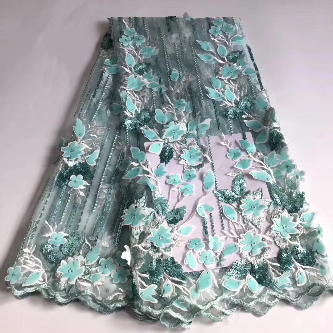 Нигерийская кружевная ткань 2018 высокое качество кружева с пайетками африканская