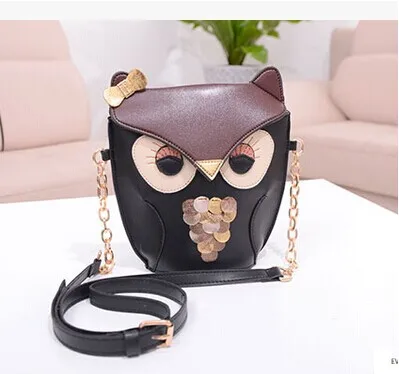 Owl bag mini shoulder messenger small fashion handbags Korean summer chain bag|bag fashion|bag buttonbag abs |