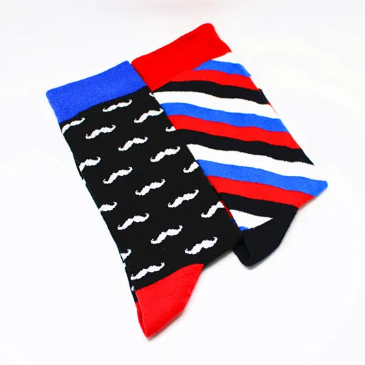 

Men Socks Trendy Cartoon Knee-High Socks Cotton Skateboard Chaussette Funny Tiger Leopard Spring Autumn Socks Happy Socks