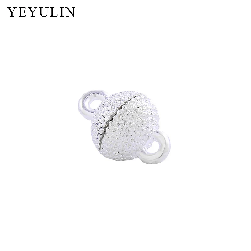 10 пар 8 мм модные украшения золотого и серебряного цветов|strong magnetic clasps|magnetic clasps for