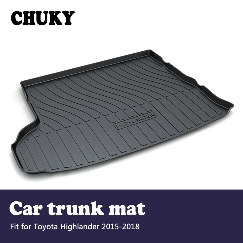 

CHUKY For Toyota Highlander 2015 2016 2017 2018 Car Cargo rear trunk mat Boot Liner Tray Waterproof Anti-slip mat Accessories