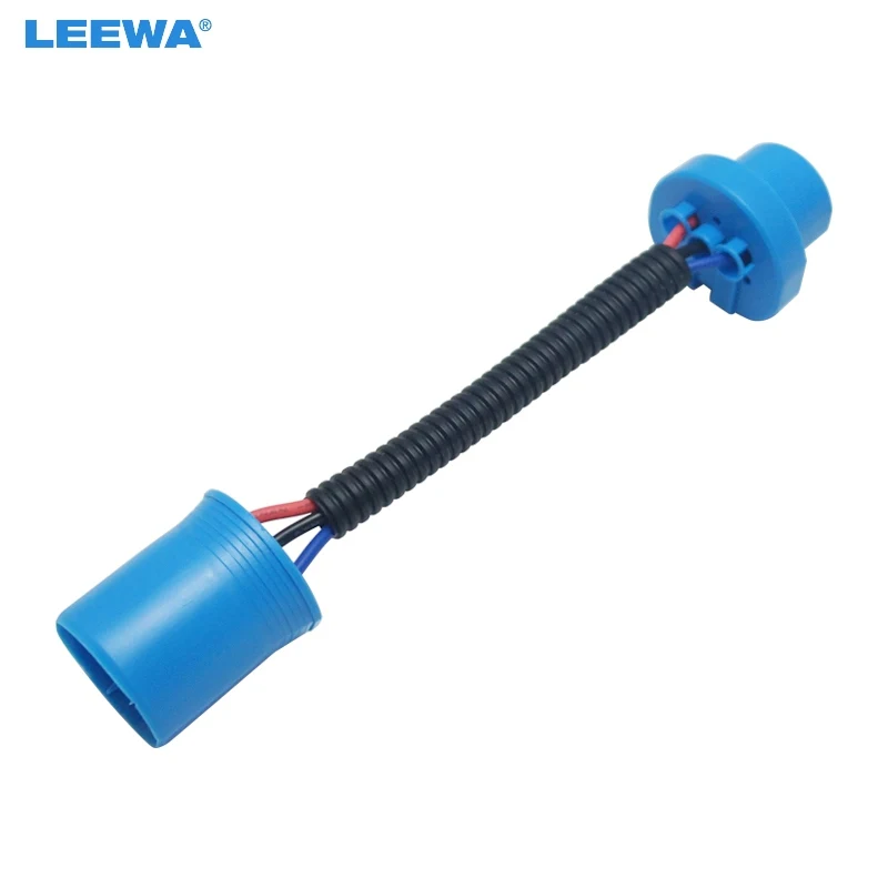 LEEWA 10 шт. Автомобильные светодиодные лампы головного света кабель 9004/9007 разъем