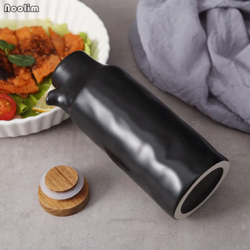 Керамическая домашняя бутылка для масла в японском стиле герметичный кухонный