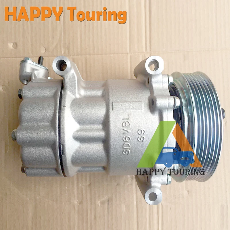 Для SD6V12 компрессора кондиционера для автомобиля PEUGEOT 206 307 CITROEN C2 C3 BERLINGO 9655191680 9671456680 6453XJ 6453QG 6453QE 6453QH