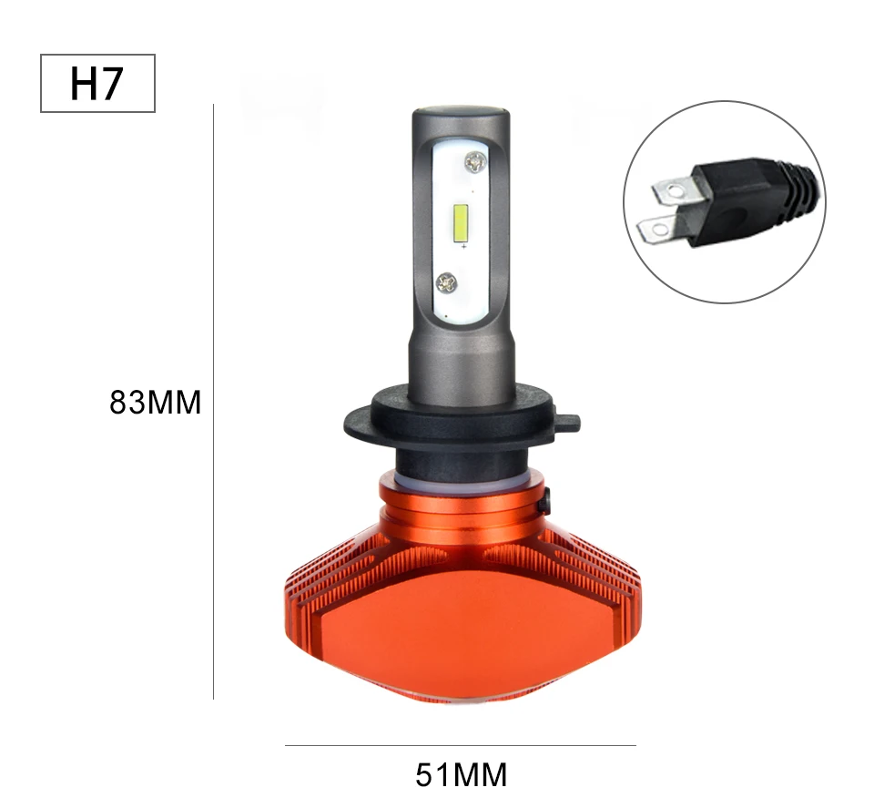 AmmToo H4 H7 Led H11 H1 Led автомобилей головной светильник 9005 HB3 9006 HB4 туман светильник H8 H9 H3 Автомобильная лампочка светильник 24V 12V Авто 6500 к CSP 80 Вт 8000LM