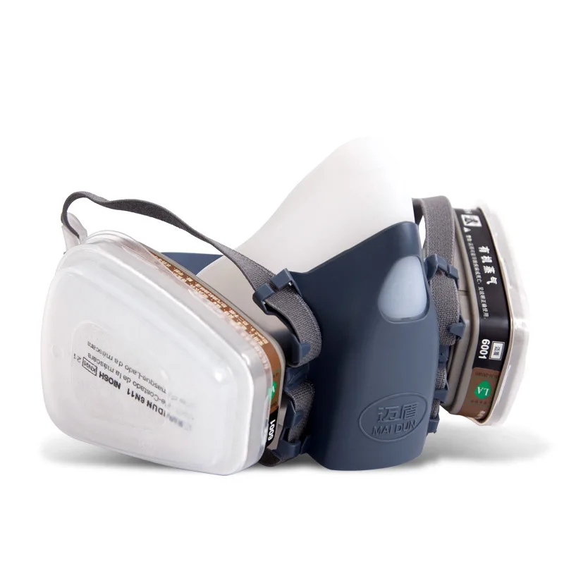 Силиконовая противогаз Пылезащитная маска спрей краска Сварка химический газ