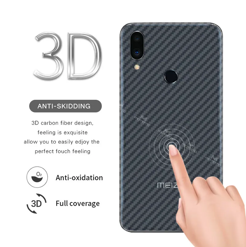 5 шт./лот для MEIZU Note9 note 9 3D защитная задняя пленка из углеродного волокна Note