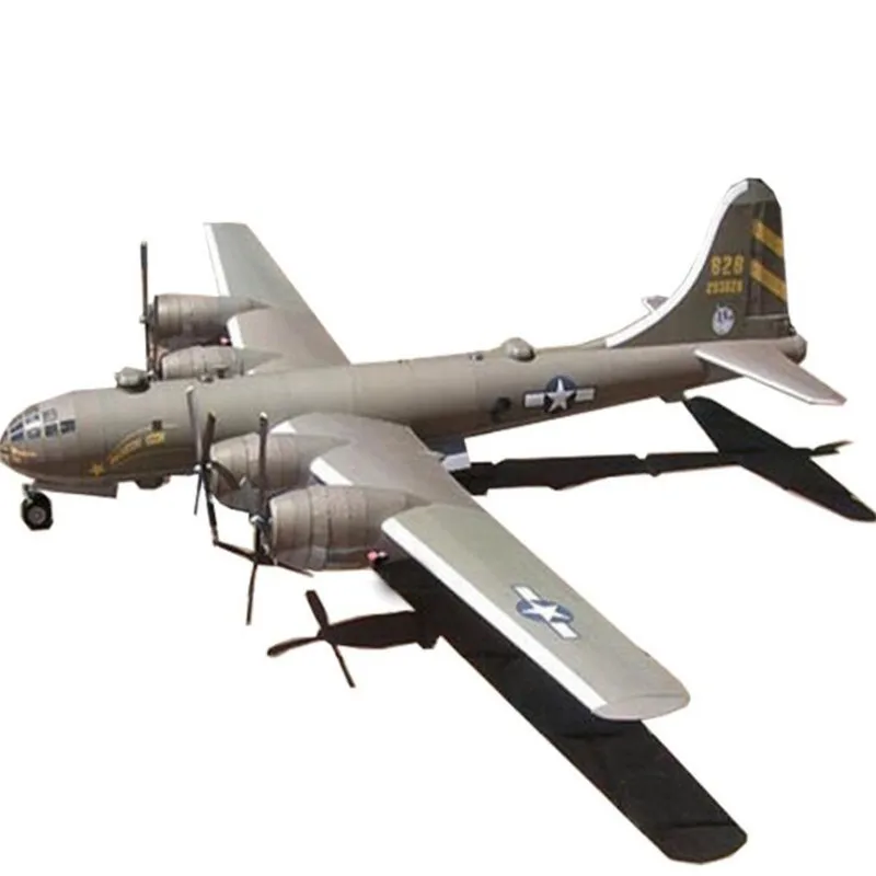 1:47 DIY 3D B29 Super fortress Plane Бумажная модель сборная ручная работа игра головоломка