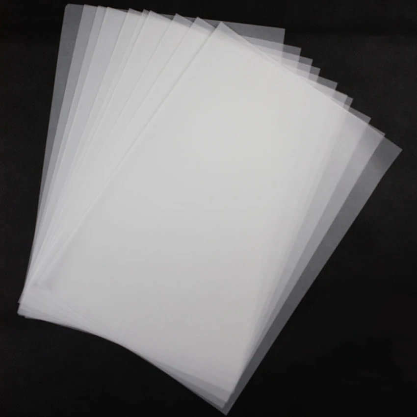 100 шт. А4 Размер 21x29 7 см 75/115gsm полупрозрачная пергаментная бумага для