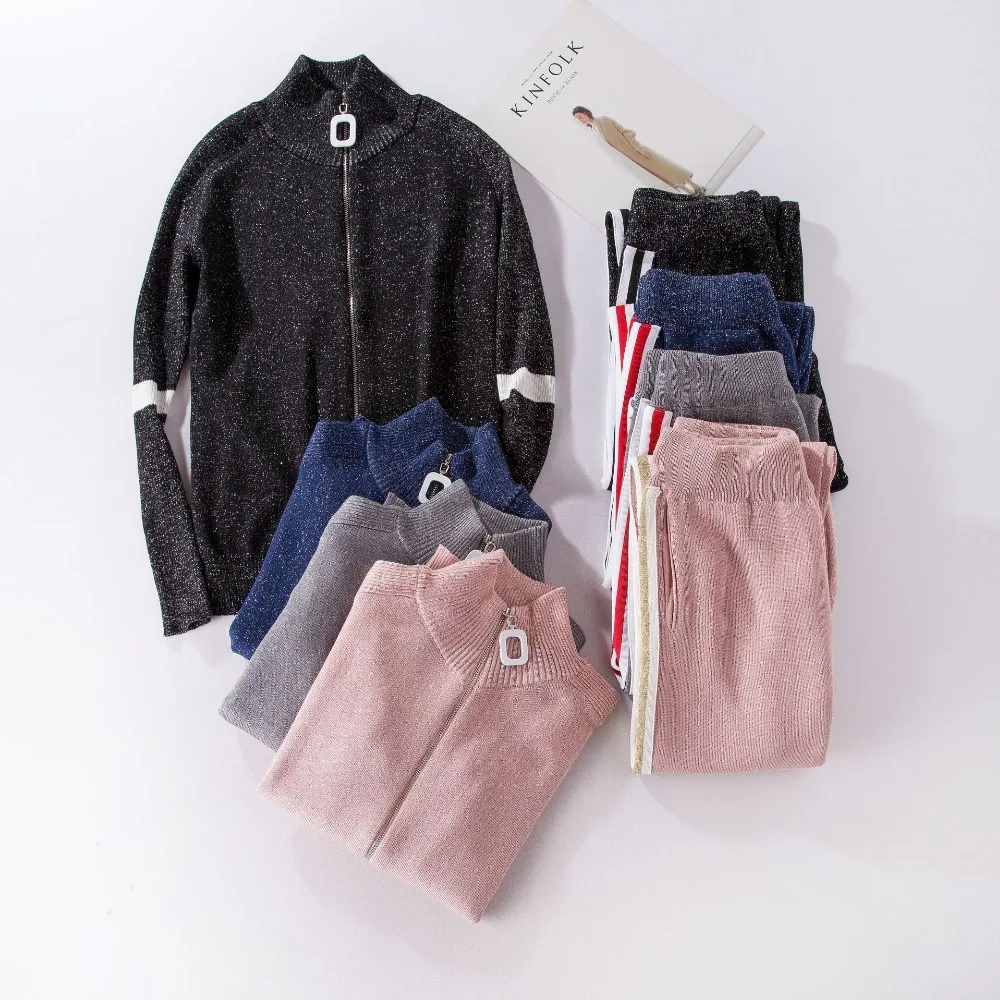 Женский спортивный костюм Модный повседневный Трикотажный из 2 предметов| |