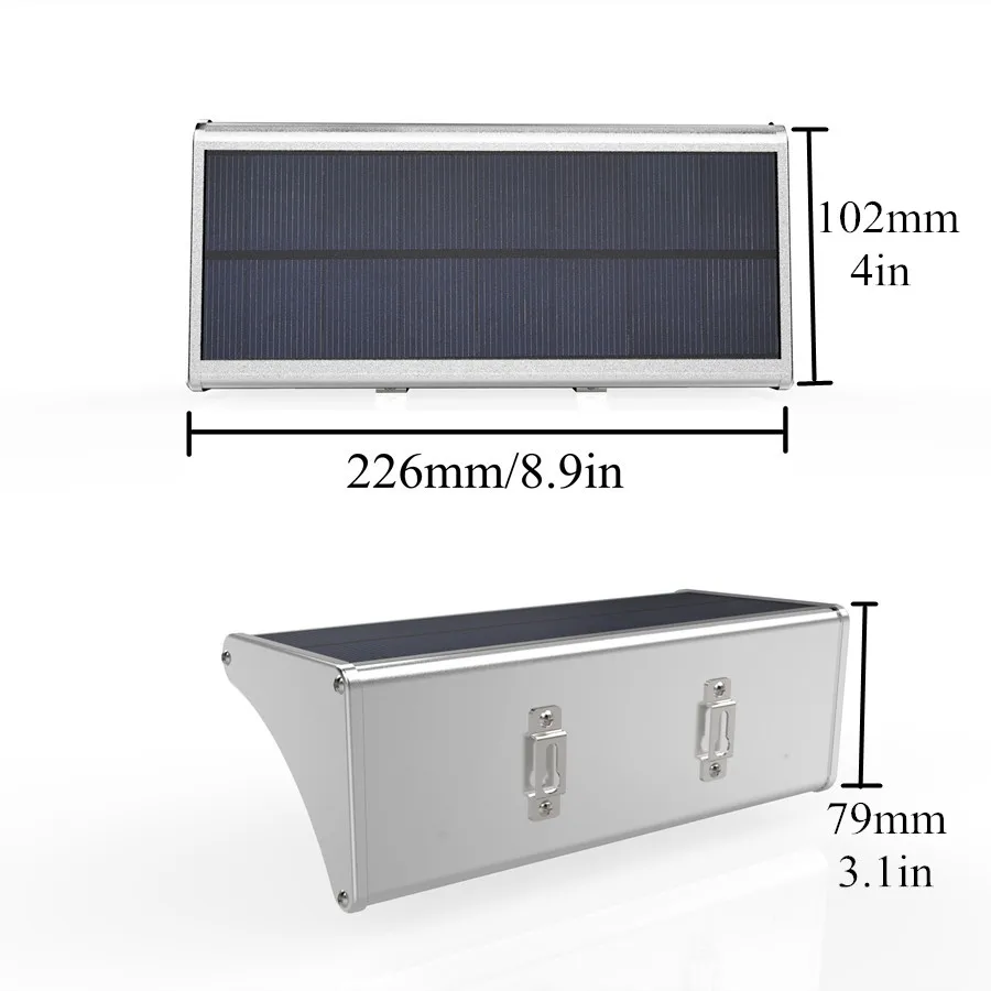 Супер яркий 48 Светодиодный Солнечный движения Сенсор светодиодный светильник