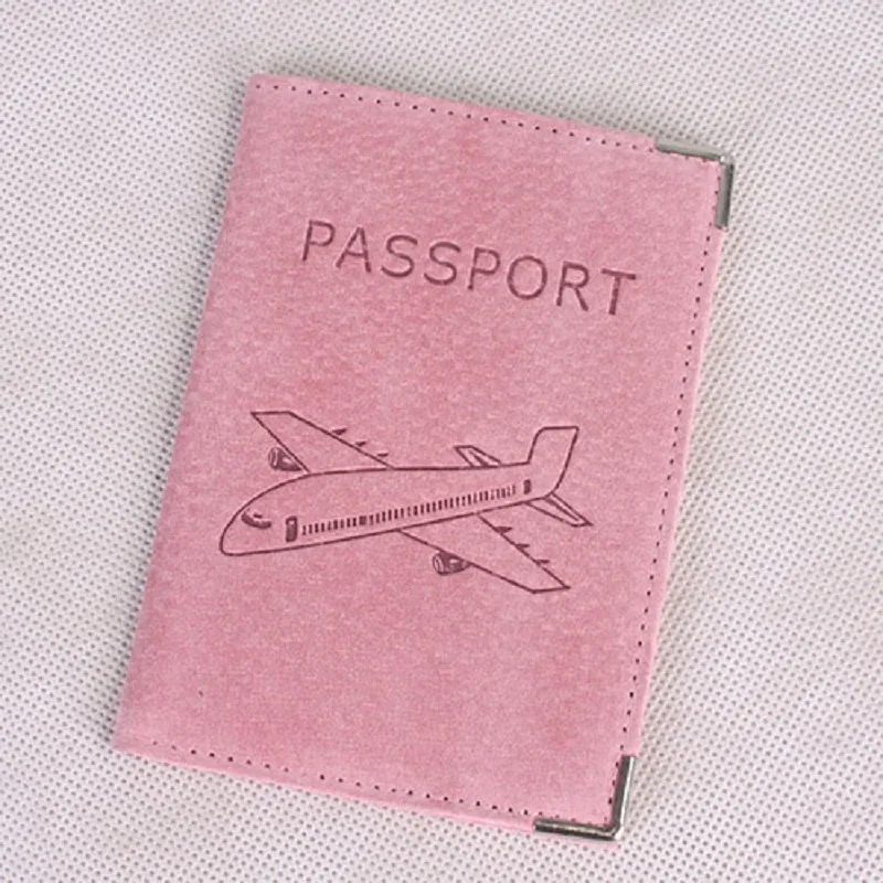 Hot Genuine leather sell pigskin suede High quality passport cover Card bag Tourism go abroad travel Passport Holder gifts