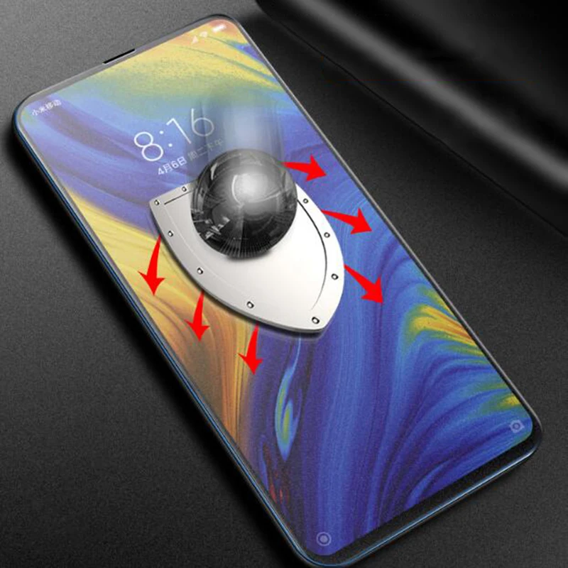 Оригинальная защитная пленка для Xiaomi Mi Mix 3 2.5D из матового закаленного стекла с