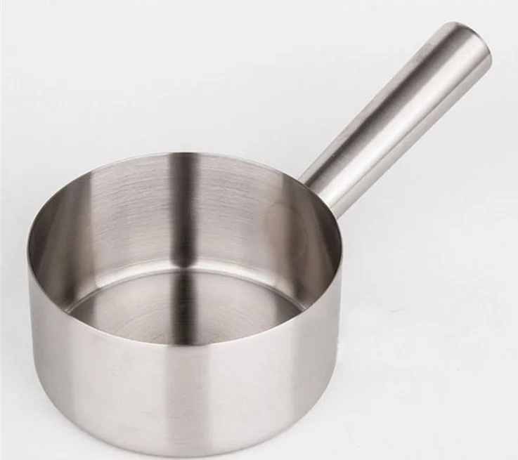 Ковш для воды из нержавеющей стали с длинной ручкой, кухонные инструменты, зеркальная полировка, совок для супа, молока, диета-кухня, большая посуда, емкость байлеров