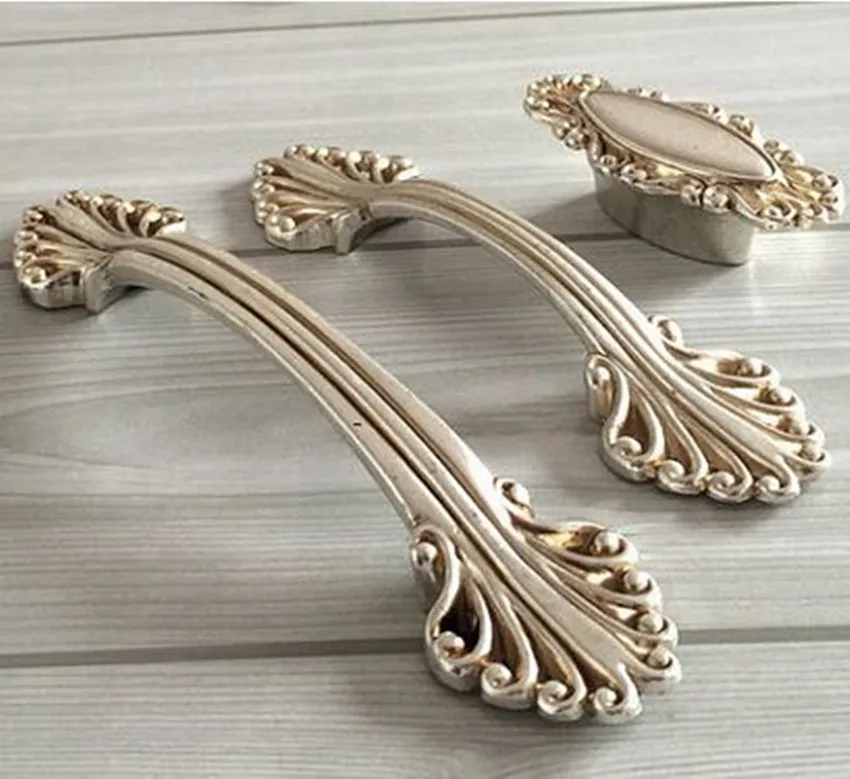 96 мм 128 европейские винтажные серебряные ручки для мебели античное серебро