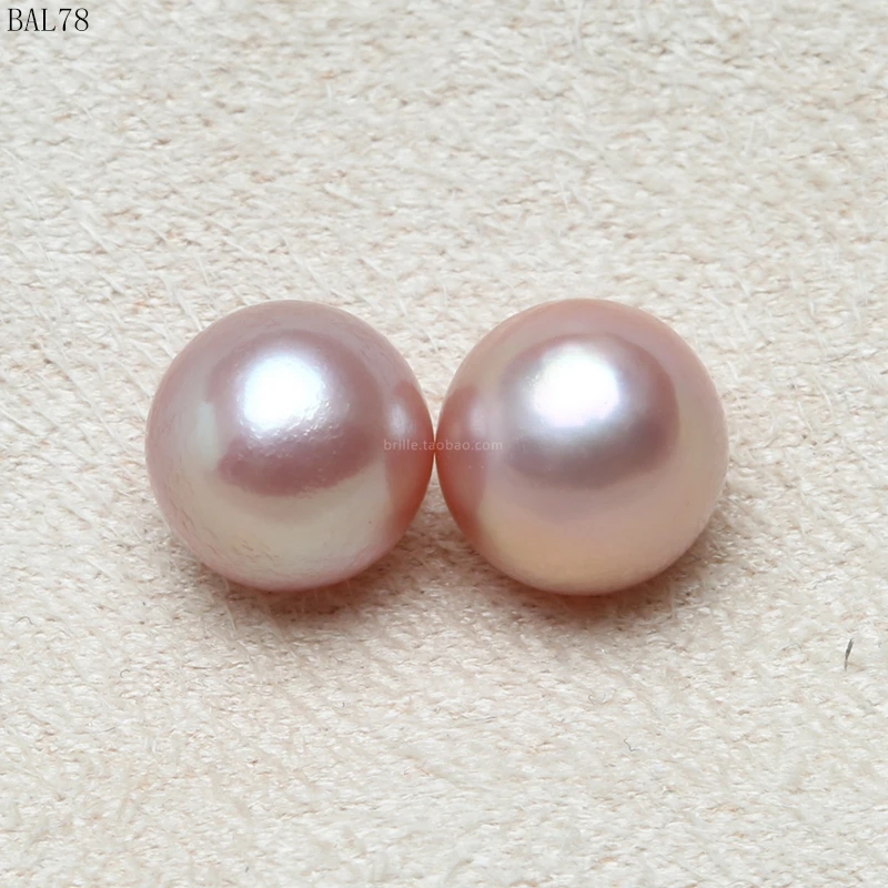 pink ААААА круглые бусины Эдисона с натуральным жемчугом высокого качества, пресноводные фиолетовые розовые золотые жемчужины для рукоделия, серьги-капли, ювелирное изделие, 7-8 м - Цвет: pink