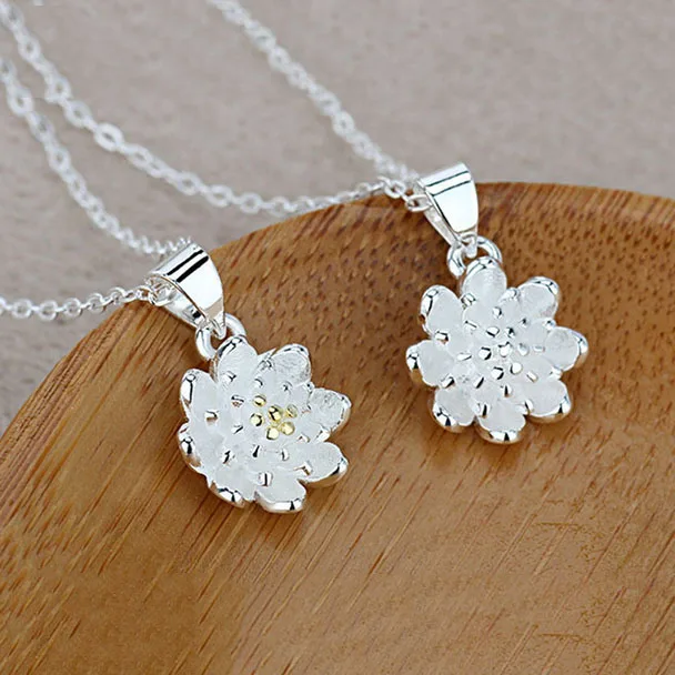 Женское ожерелье из серебра 925 пробы с подсолнухом 2 цвета|fashion necklace|necklace fashionnecklace