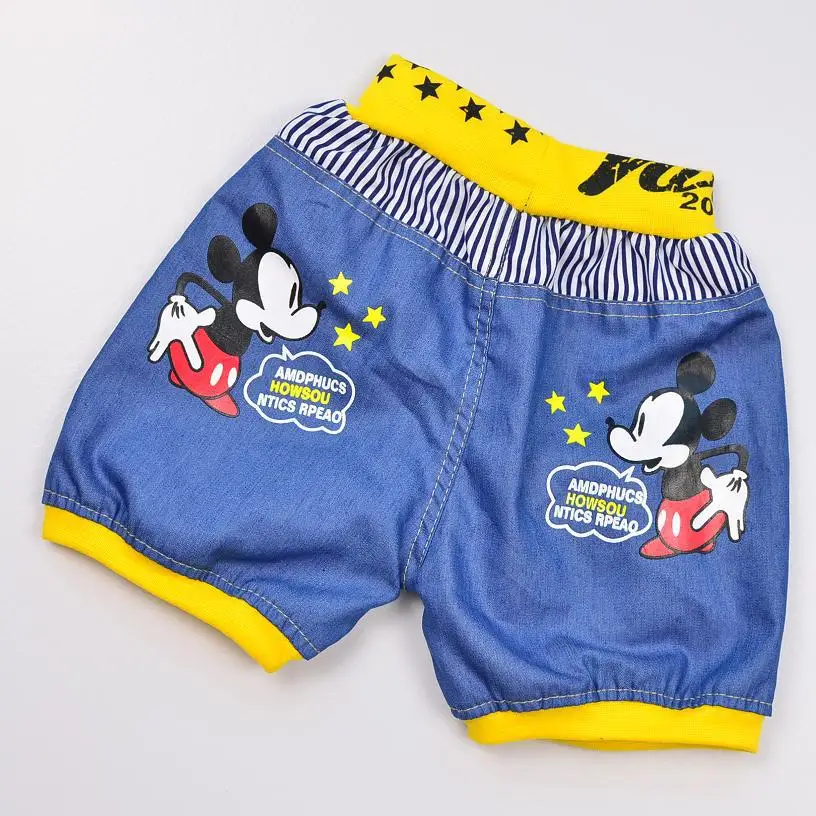 2015 hot-sale mickey printed new arrival high quality jeans for children kids shorts summer baby | Детская одежда и обувь