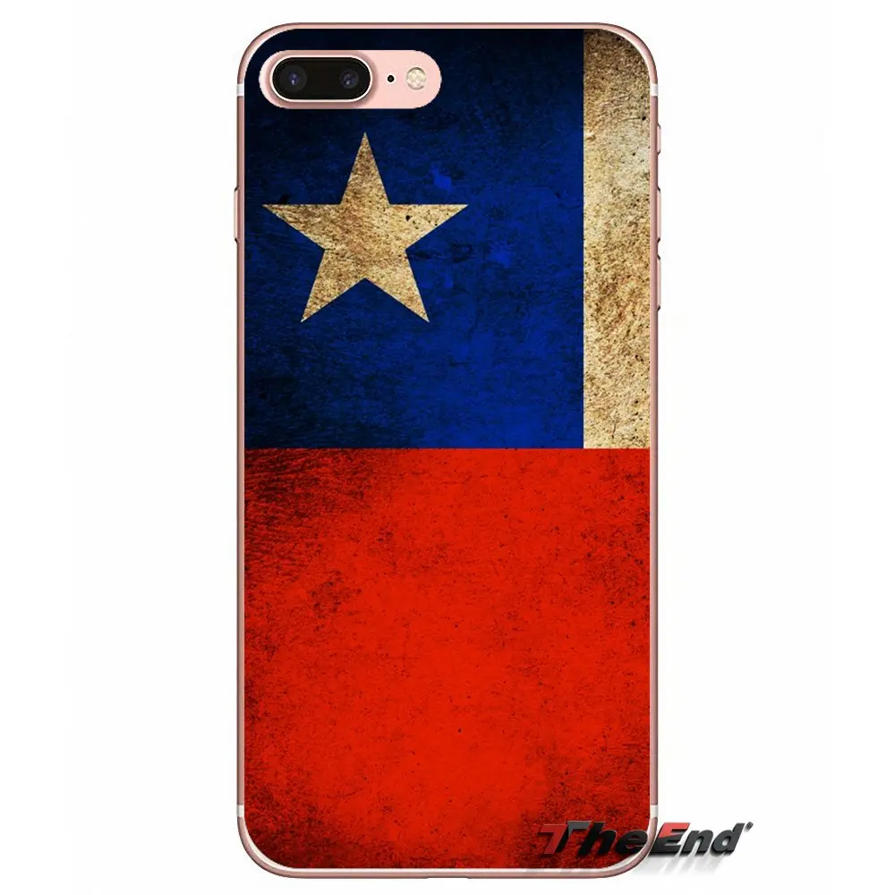 Чили Флаг для iPhone X 4 4S 5 5S 5C SE 6 6S 7 8 Plus Samsung Galaxy J1 J3 J5 J7 A3 A5 2016 2017 аксессуары чехлы