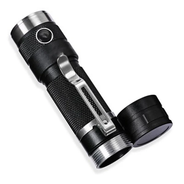 Перезаряжаемый мощный фонарь светильник мини 4th Tiny 18650 XM-L2 850LM маленький светодиодный светильник-вспышка серый велосипедный светильник