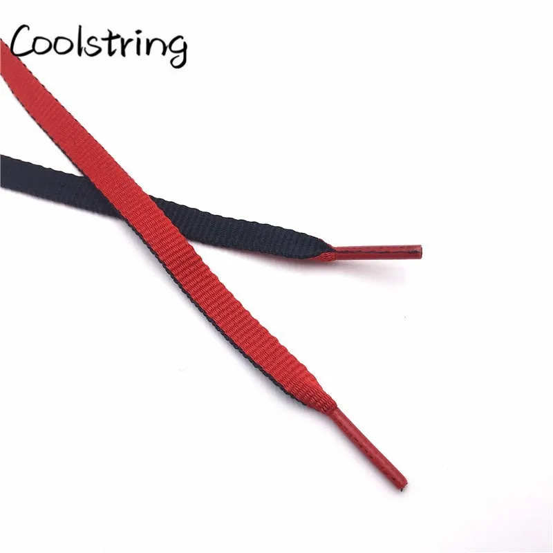 Coolstring спортивные плоские 8 мм комбинированные двухцветные Реверсивные шнурки двухцветные Полиэстеровые шнурки для спортивной обуви кроссовки