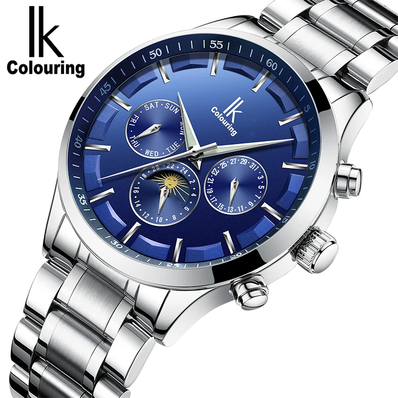IK оригинальные новые модные автоматические самокручивающиеся мужские часы