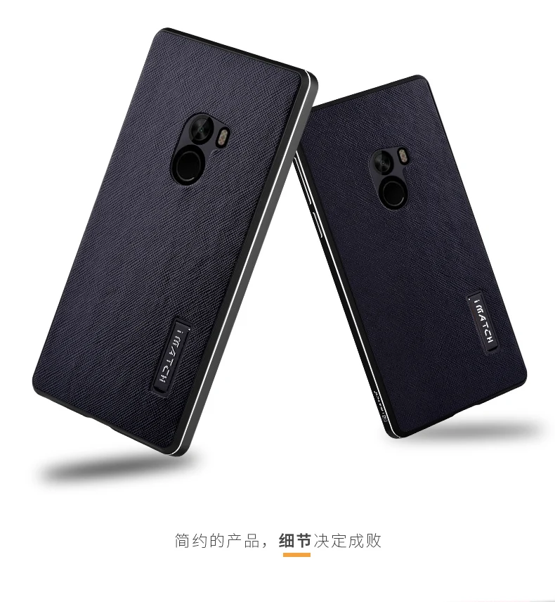 Супер Роскошный Xiaomi mi x чехол с металлической рамкой+ перекрестный узор из натуральной кожи чехол для Xiaomi mi x Жесткий противоударный чехол для телефона s сумка
