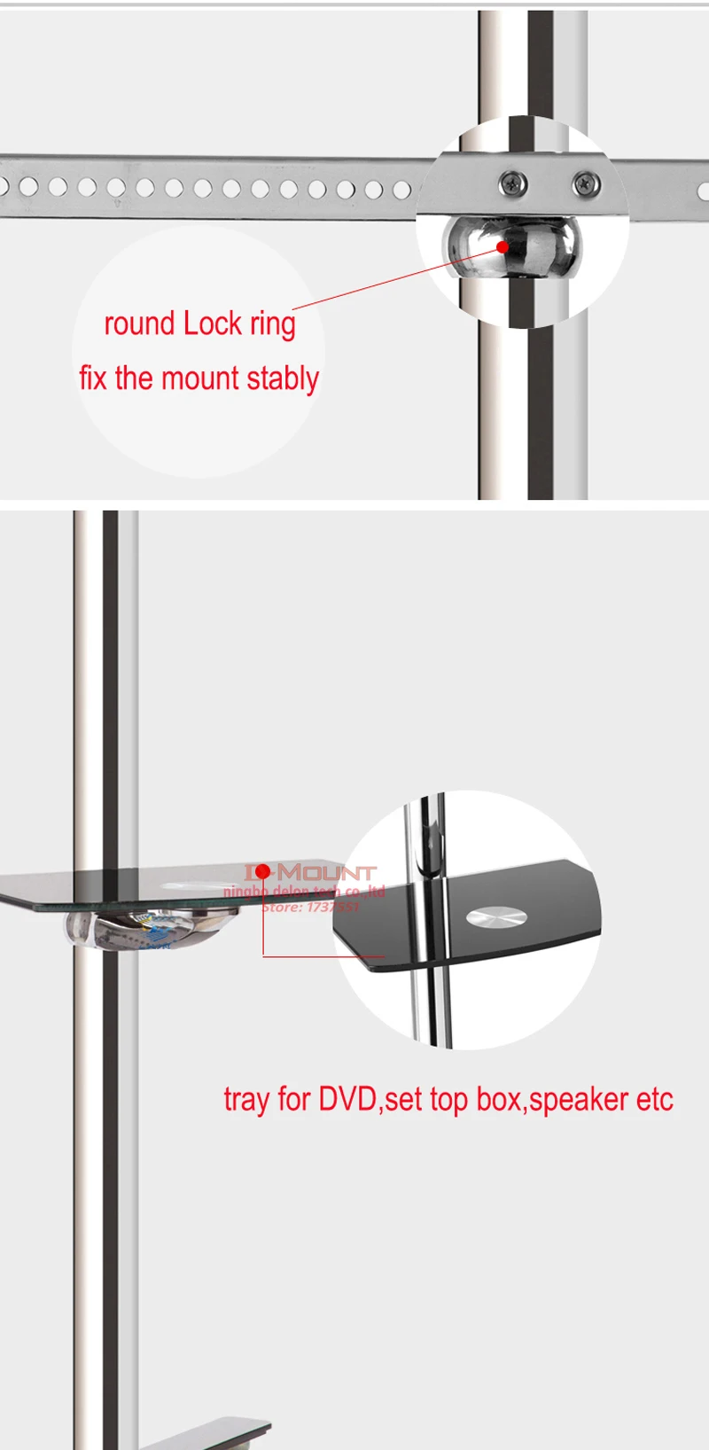 DL-ST3M 2"-65" Мобильный ТВ тележки жк плазменный пол стенд-тележка дисплей стеллаж с колесом из нержавеющей стали х Форма База 35 кг 400X400