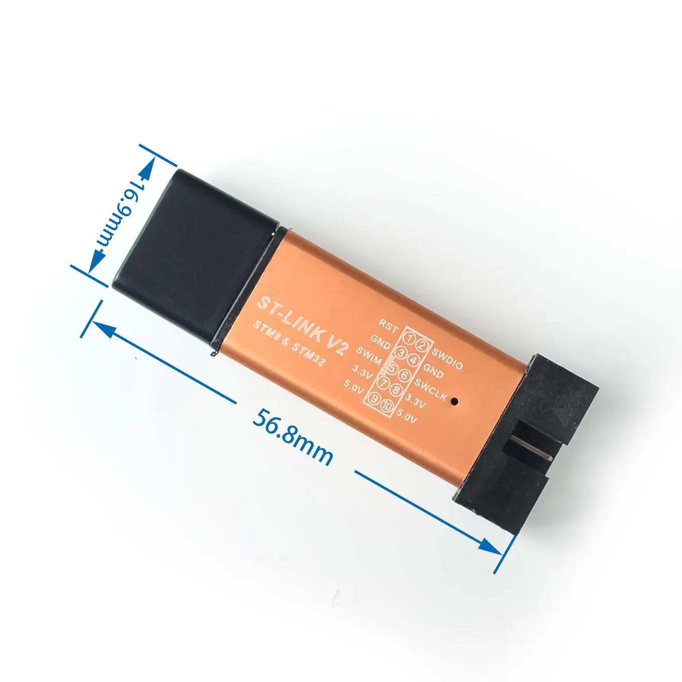 ST-Link V2 stlink mini STM8STM32 STLINK simulator Программирование загрузки с крышкой