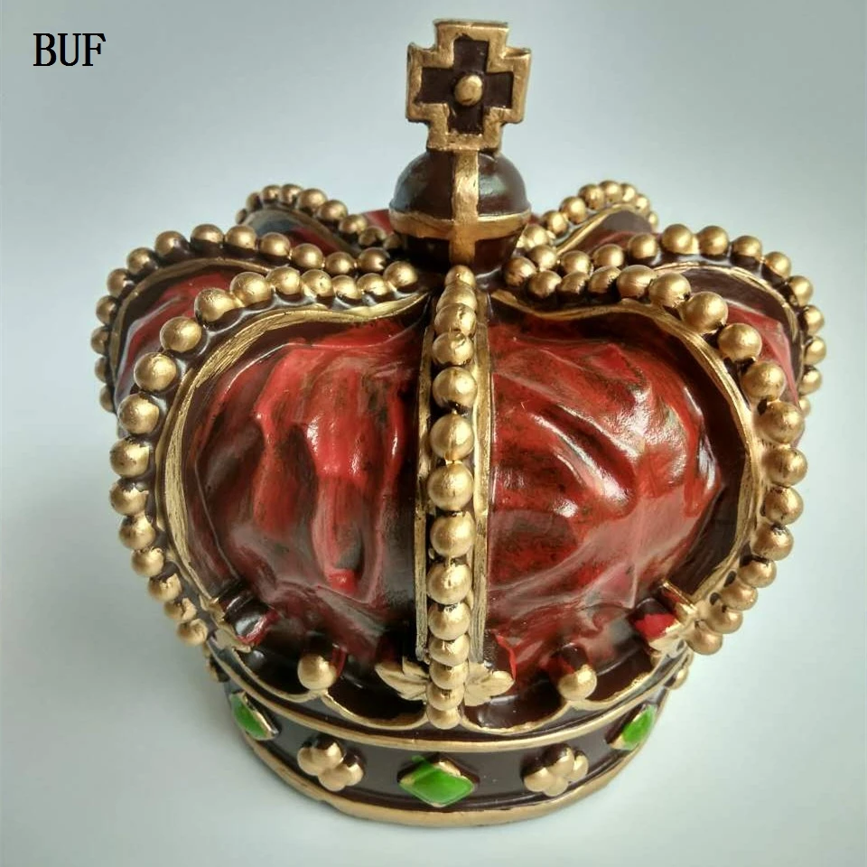 

BUF Crown Statue Fashion Western Home Decor Sculpture Handmade Resin Craft Art Collection Gift Beauty Craftsmanship Ornament