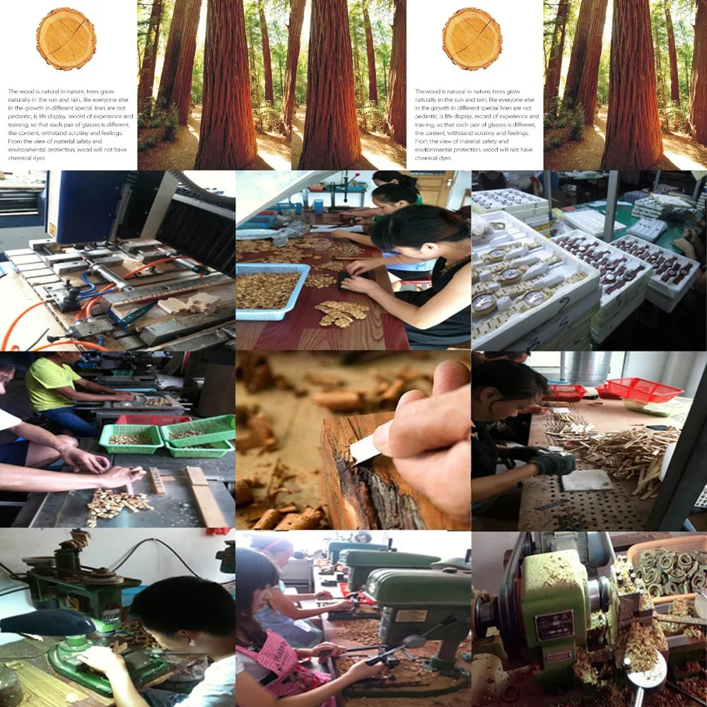 Прямая поставка мужские и женские наручные часы UWood из натурального дерева