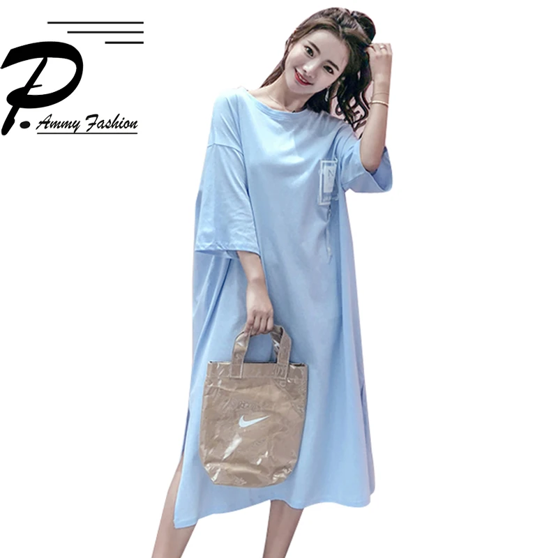 2018 женское летнее новое длинное дизайнерское хлопковое свободное платье Han с