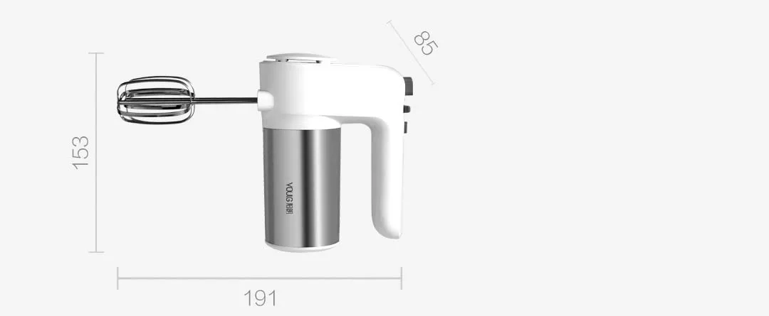 Xiaomi Mijia YOULG взбиватель яиц 6 контроль скорости яйцо мука, молоко напиток Электрический блендер используется на кухне приготовления выпечки инструменты