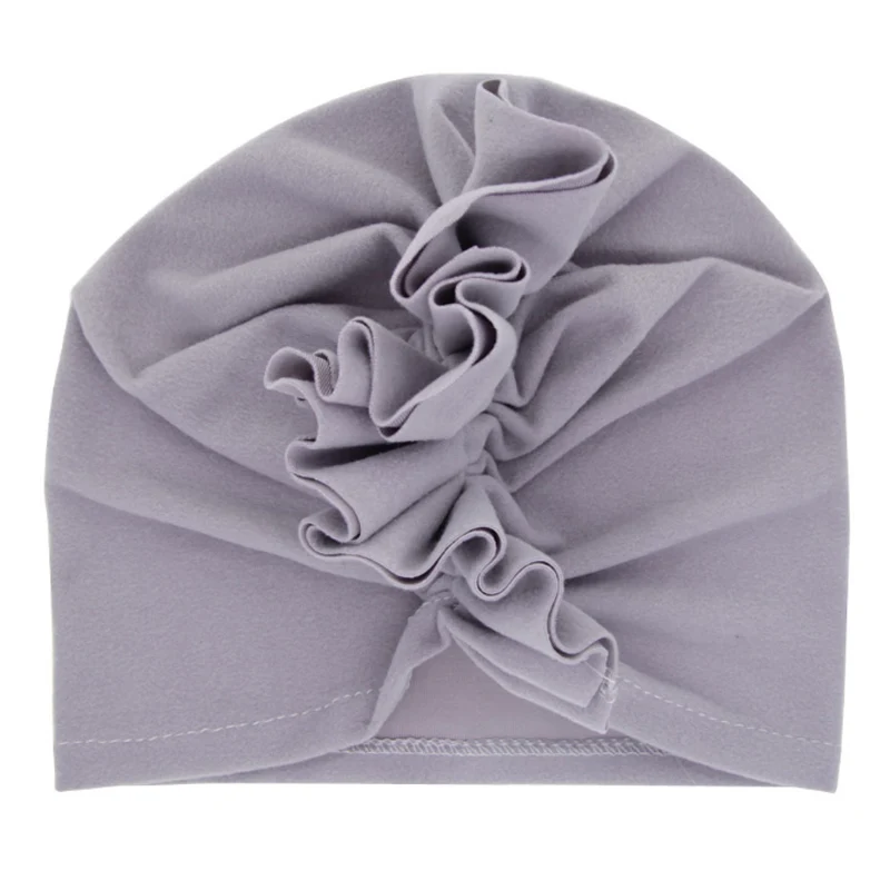 Новая Модная хлопковая плиссированная шапка для новорожденных мягкая малышей