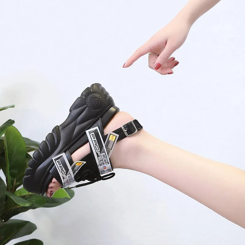 Сандалии женские повседневные на массивной подошве пляжные Босоножки платформе