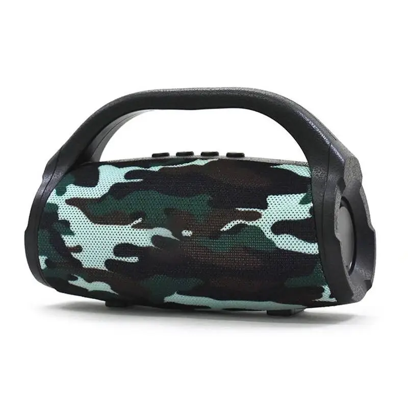 Camouflage BS118 беспроводной Bluetooth динамик двойной громкоговоритель Открытый Портативный вставной карты мини Bluetooth V4.2 сабвуфер - Цвет: Camouflage