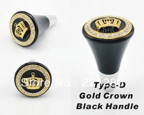 1 шт., DAD Crown, кристаллы, металлический сплав цинка, автомобильная автоматическая трансмиссия, рукоятка для рычага переключения передач, модифицированное обновление Vip, ручка переключения передач