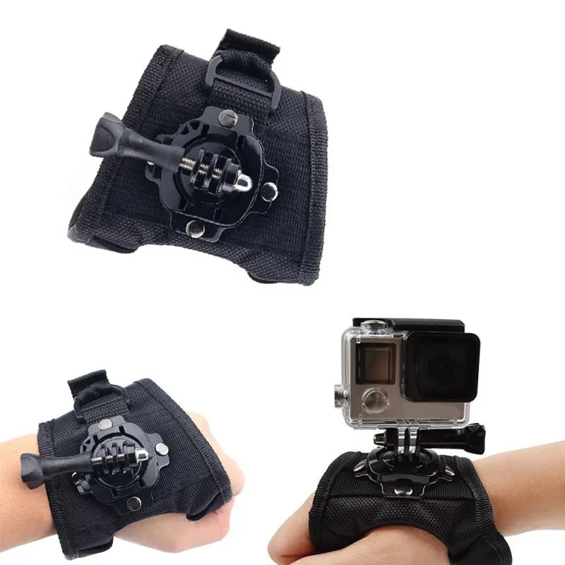 360 градусов вращение защита наручный ремешок крепление с винтом для Go Pro Hero 4 SJ4000