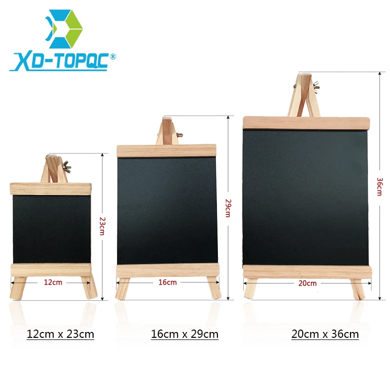 XINDI 12*23 см мини настольная доска из сосновой древесины мольберт детская черная