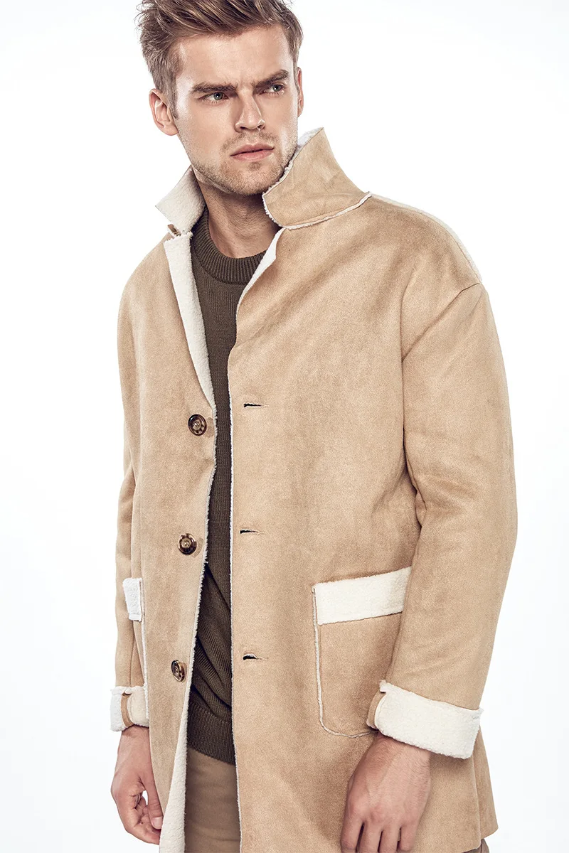 Современная Мужская одежда, темно-синее пальто из овечьей шерсти, шерстяная куртка с воротником, Мужская модная классическая мужская ветровка, крутая Мужская ветровка F