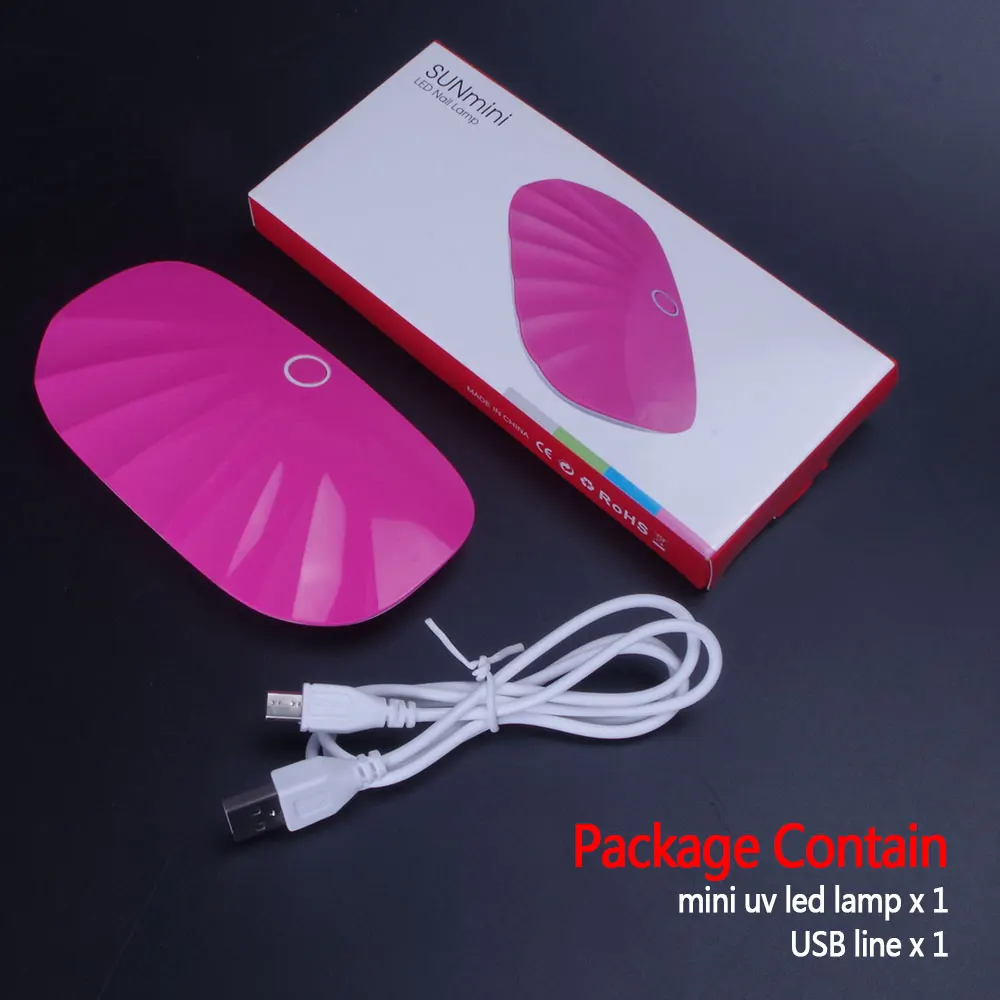 Yinikiz Mini Shell 6W UV Светодиодная лампа для сушки ногтей портативный инструмент