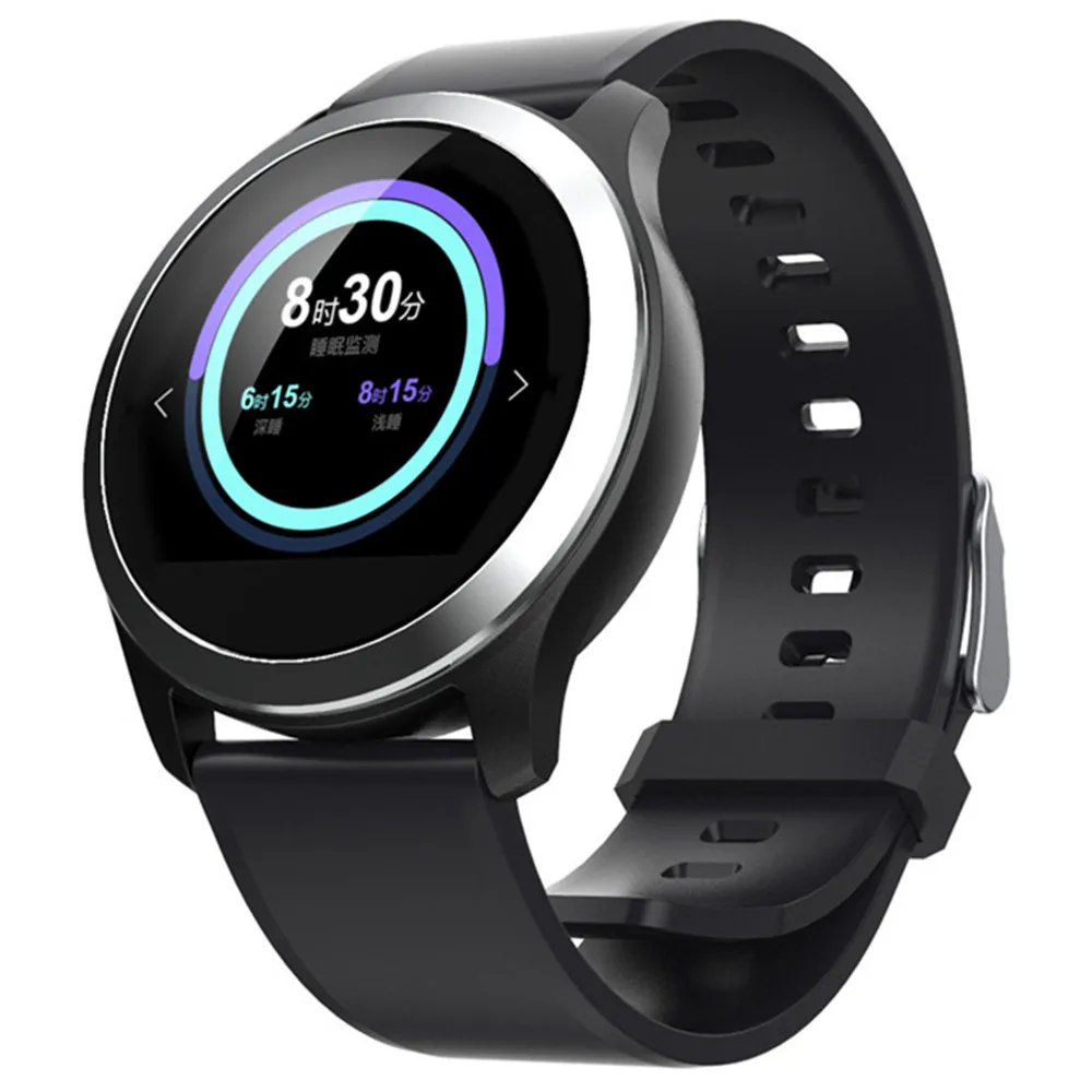 Смарт-браслет MODOSON Z03 монитор сердечного ритма фитнес-трекер Smartband кровяное давление часы для samsung huawei LG iphone - Цвет: black