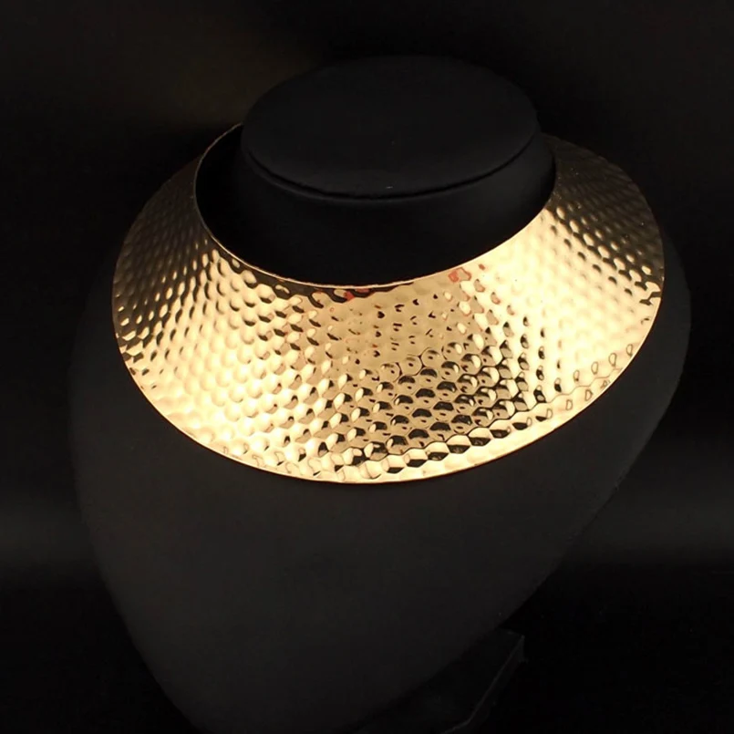 MANILAI панк дизайн сплав Открытый Torques Чокер ожерелья Модные женские шеи Fit